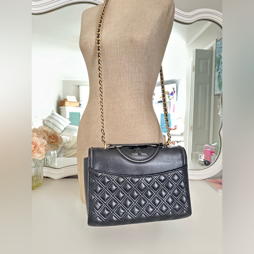 Tory Burch Fleming Leather convertible Shoulder bag - Picture 6 of 13